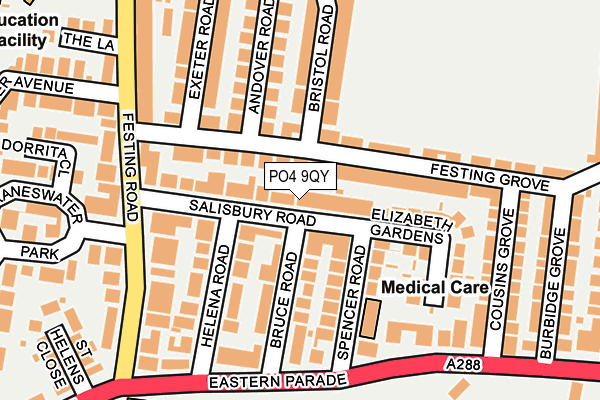PO4 9QY map - OS OpenMap – Local (Ordnance Survey)