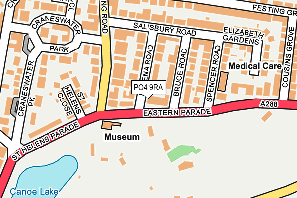 PO4 9RA map - OS OpenMap – Local (Ordnance Survey)