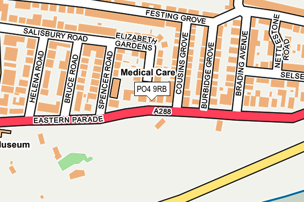 PO4 9RB map - OS OpenMap – Local (Ordnance Survey)