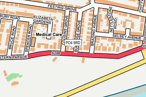 PO4 9RD map - OS OpenMap – Local (Ordnance Survey)