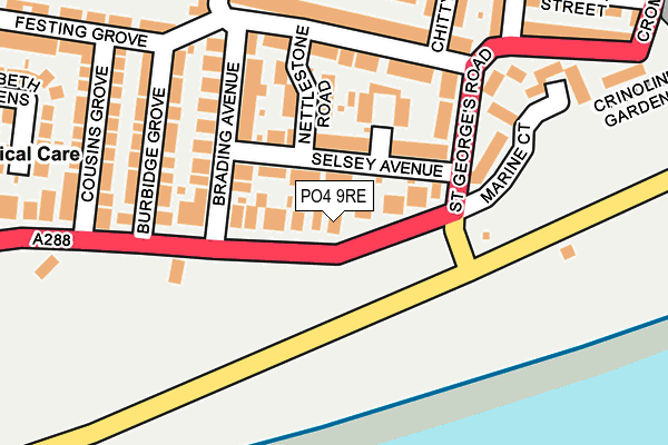 PO4 9RE map - OS OpenMap – Local (Ordnance Survey)