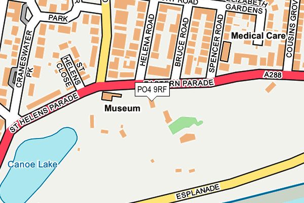 PO4 9RF map - OS OpenMap – Local (Ordnance Survey)
