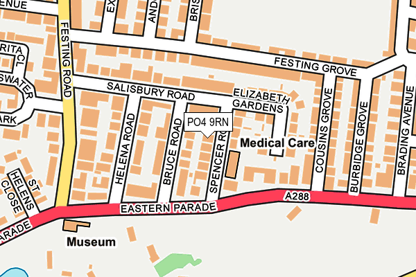 PO4 9RN map - OS OpenMap – Local (Ordnance Survey)