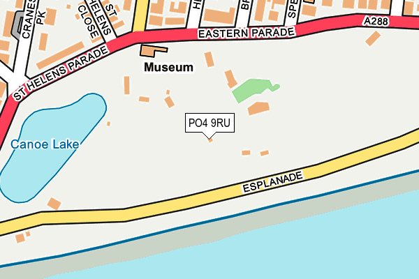 PO4 9RU map - OS OpenMap – Local (Ordnance Survey)