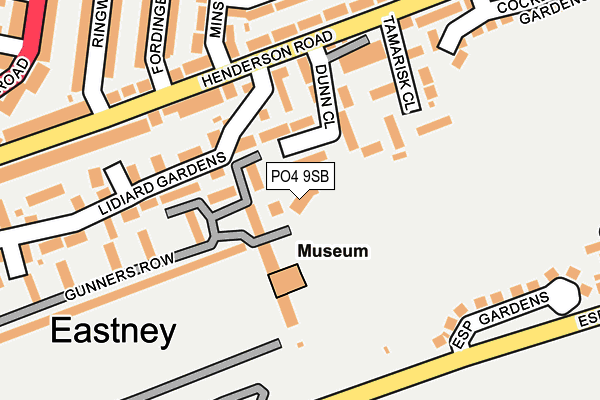 PO4 9SB map - OS OpenMap – Local (Ordnance Survey)