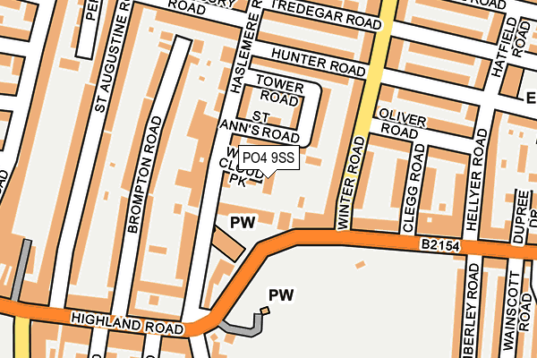 PO4 9SS map - OS OpenMap – Local (Ordnance Survey)