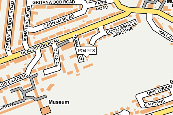 PO4 9TS map - OS OpenMap – Local (Ordnance Survey)