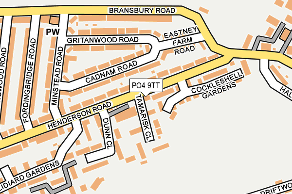 PO4 9TT map - OS OpenMap – Local (Ordnance Survey)