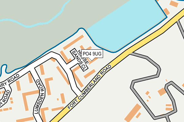 PO4 9UG map - OS OpenMap – Local (Ordnance Survey)