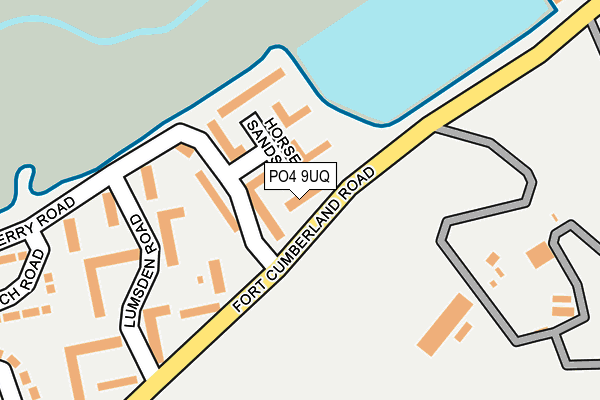 PO4 9UQ map - OS OpenMap – Local (Ordnance Survey)