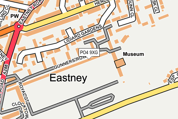 PO4 9XG map - OS OpenMap – Local (Ordnance Survey)