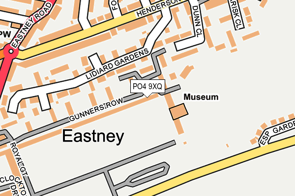 PO4 9XQ map - OS OpenMap – Local (Ordnance Survey)