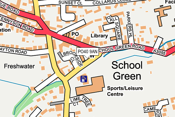 PO40 9AN map - OS OpenMap – Local (Ordnance Survey)