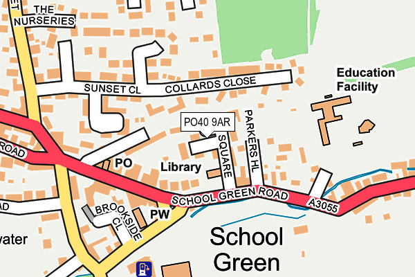 PO40 9AR map - OS OpenMap – Local (Ordnance Survey)