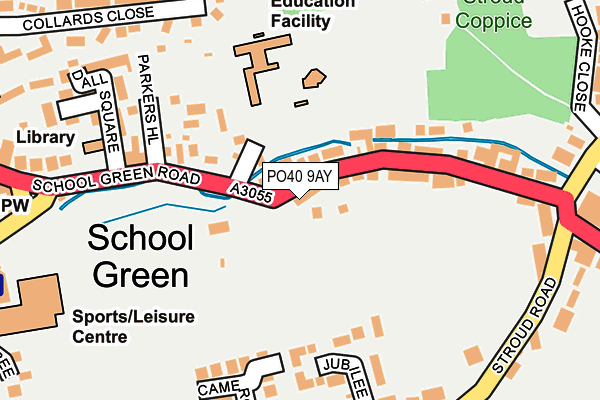 PO40 9AY map - OS OpenMap – Local (Ordnance Survey)