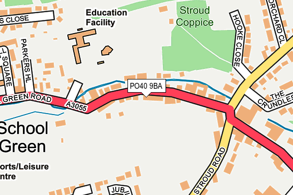 PO40 9BA map - OS OpenMap – Local (Ordnance Survey)