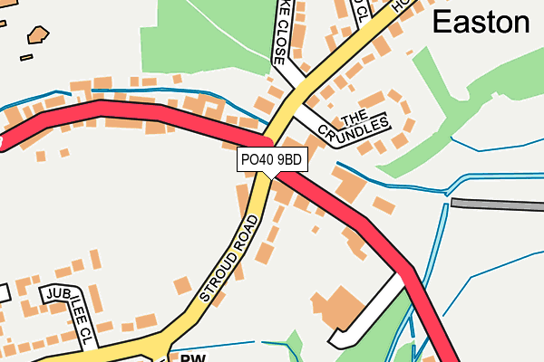 PO40 9BD map - OS OpenMap – Local (Ordnance Survey)