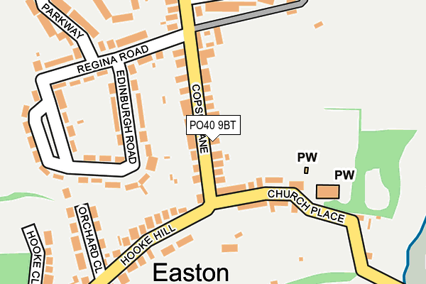 PO40 9BT map - OS OpenMap – Local (Ordnance Survey)