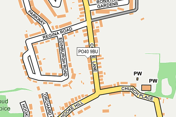 PO40 9BU map - OS OpenMap – Local (Ordnance Survey)