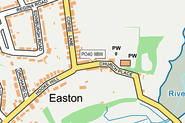 PO40 9BW map - OS OpenMap – Local (Ordnance Survey)