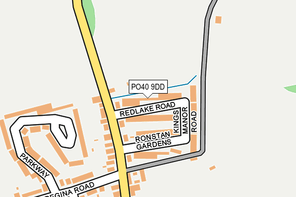 PO40 9DD map - OS OpenMap – Local (Ordnance Survey)