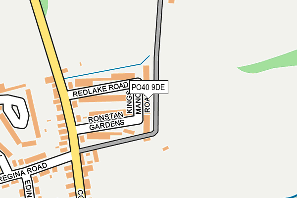 PO40 9DE map - OS OpenMap – Local (Ordnance Survey)