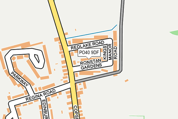 PO40 9DF map - OS OpenMap – Local (Ordnance Survey)
