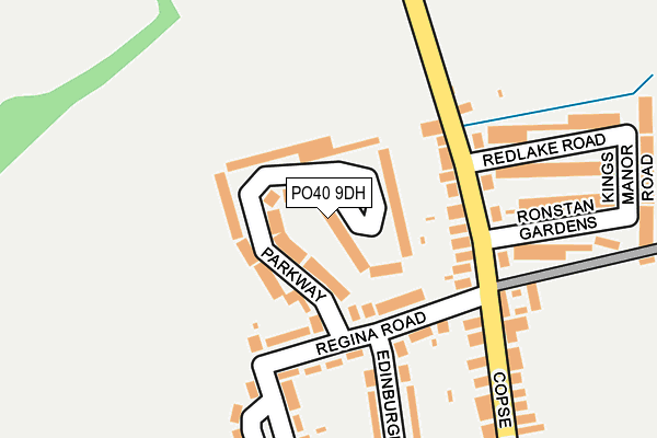 PO40 9DH map - OS OpenMap – Local (Ordnance Survey)