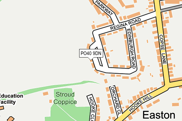 PO40 9DN map - OS OpenMap – Local (Ordnance Survey)