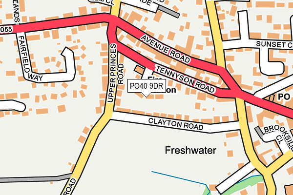 PO40 9DR map - OS OpenMap – Local (Ordnance Survey)