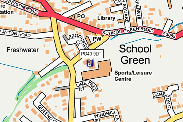 PO40 9DT map - OS OpenMap – Local (Ordnance Survey)