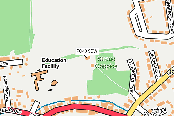 PO40 9DW map - OS OpenMap – Local (Ordnance Survey)