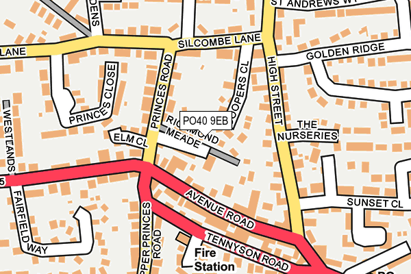 PO40 9EB map - OS OpenMap – Local (Ordnance Survey)