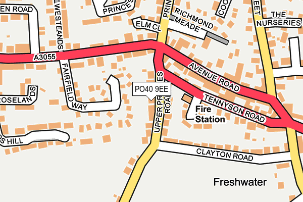 PO40 9EE map - OS OpenMap – Local (Ordnance Survey)