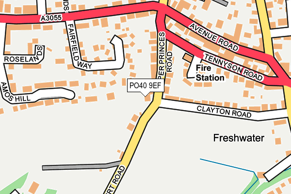 PO40 9EF map - OS OpenMap – Local (Ordnance Survey)