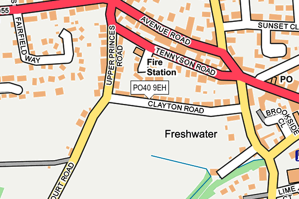 PO40 9EH map - OS OpenMap – Local (Ordnance Survey)