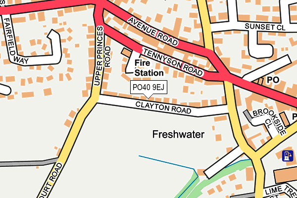 PO40 9EJ map - OS OpenMap – Local (Ordnance Survey)