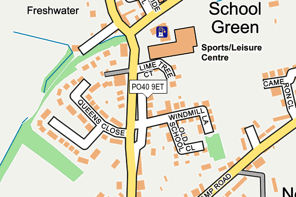 PO40 9ET map - OS OpenMap – Local (Ordnance Survey)