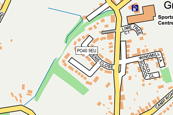 PO40 9EU map - OS OpenMap – Local (Ordnance Survey)