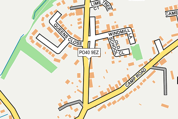 PO40 9EZ map - OS OpenMap – Local (Ordnance Survey)