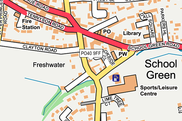 PO40 9FF map - OS OpenMap – Local (Ordnance Survey)