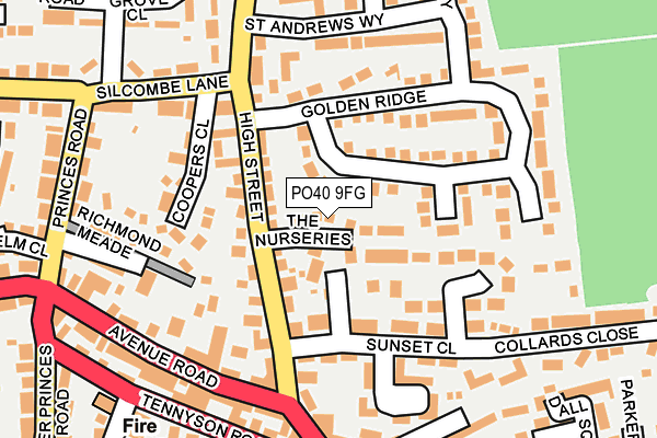 PO40 9FG map - OS OpenMap – Local (Ordnance Survey)