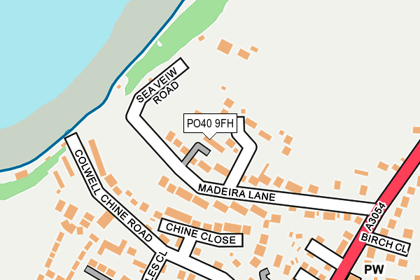 PO40 9FH map - OS OpenMap – Local (Ordnance Survey)