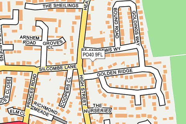 PO40 9FL map - OS OpenMap – Local (Ordnance Survey)