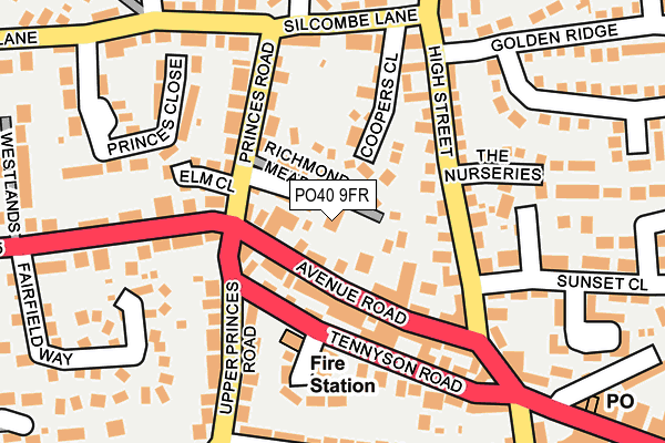 PO40 9FR map - OS OpenMap – Local (Ordnance Survey)