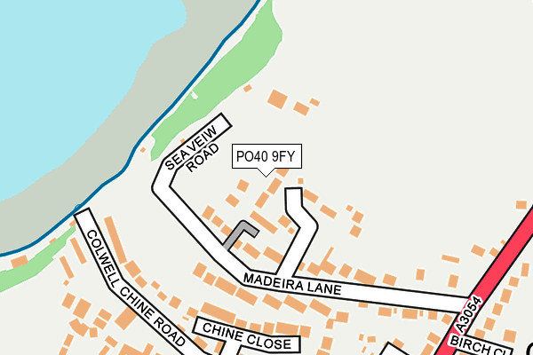 PO40 9FY map - OS OpenMap – Local (Ordnance Survey)