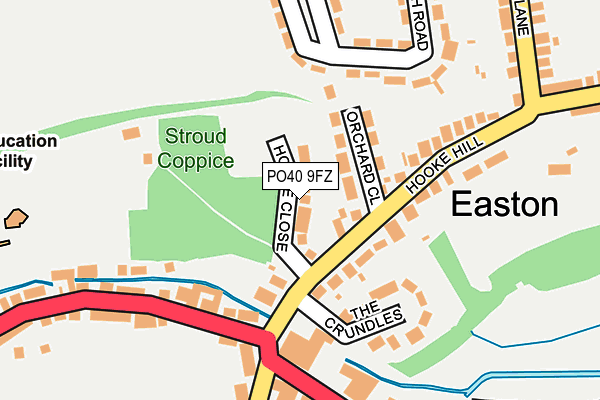 PO40 9FZ map - OS OpenMap – Local (Ordnance Survey)