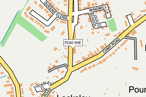 PO40 9HE map - OS OpenMap – Local (Ordnance Survey)