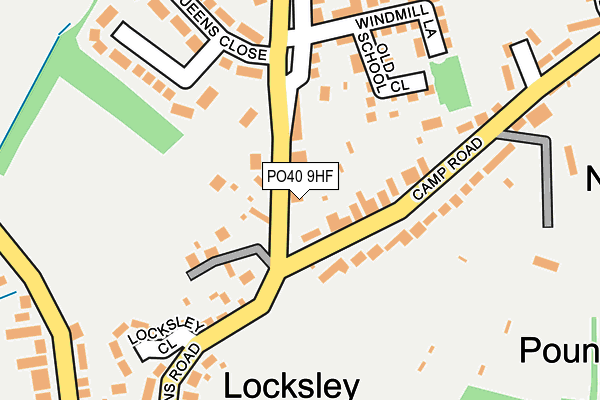 PO40 9HF map - OS OpenMap – Local (Ordnance Survey)