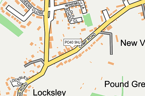 PO40 9HJ map - OS OpenMap – Local (Ordnance Survey)